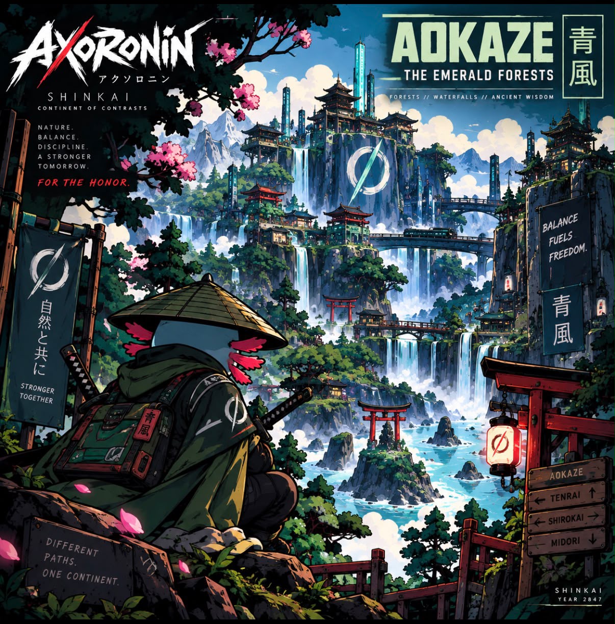 Aokaze, the emerald forests