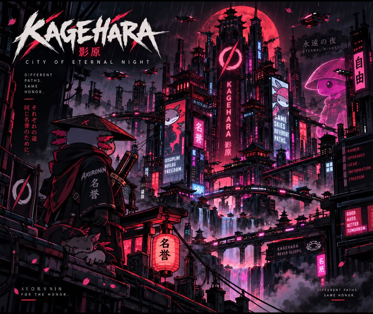 Kagehara, the city of eternal night